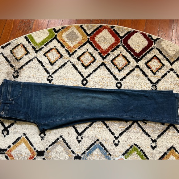 Anthropologie Pilcro Slim Straight Dark Wash Denim Sz 27 - Picture 2 of 7